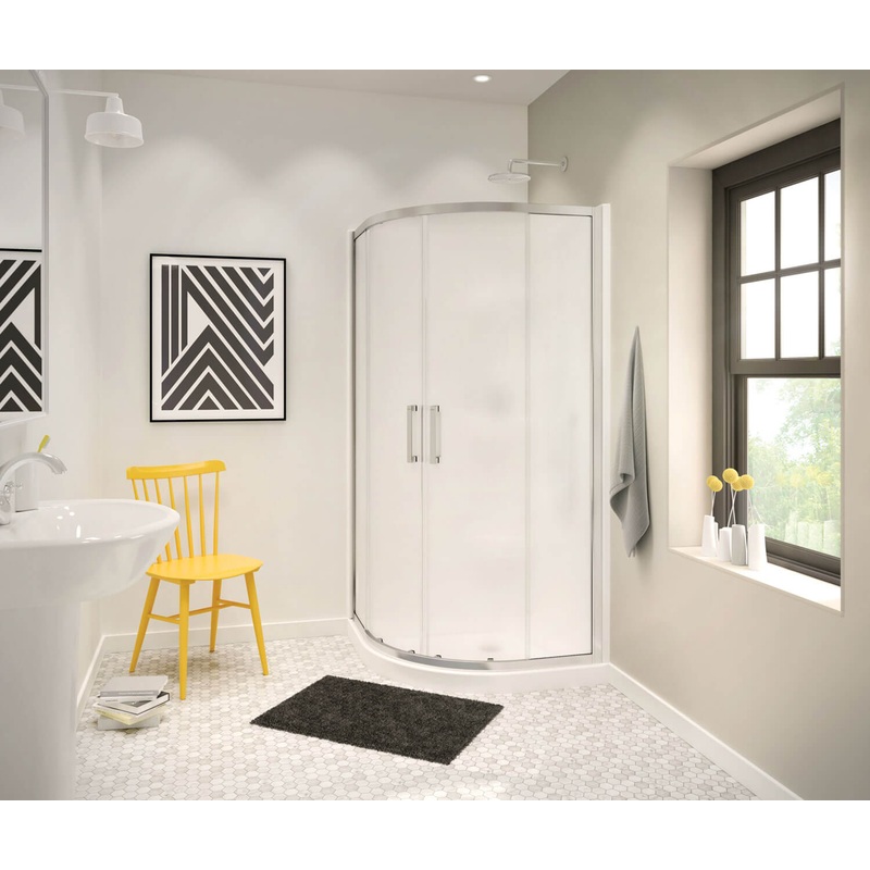 Radia Neo-round Sliding Shower Door 36 x 36 x 71  in. 6 mm