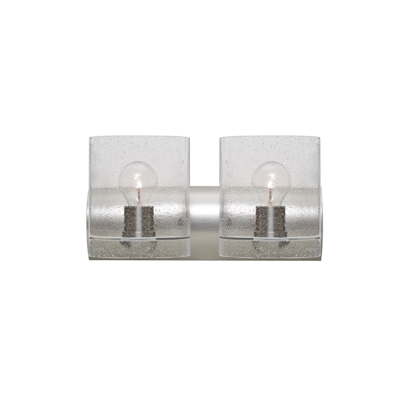 Two Light Wall Sconce from the Celtic Collection in Satin Nickel Finish by Besa