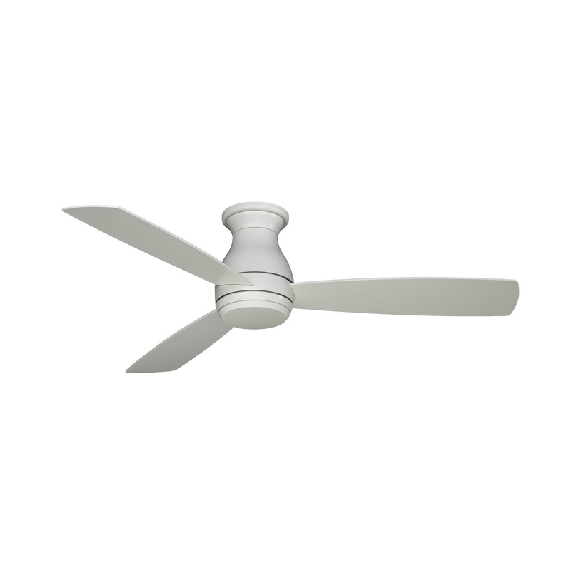 52″Ceiling Fan from the Hugh 52 Collection in Matte White Finish by Fanimation
