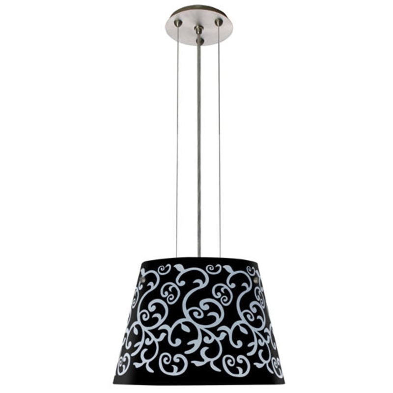 Besa 1KG-4393BD-SN Amelia One Light Pendant Satin Nickel (Discontinued)