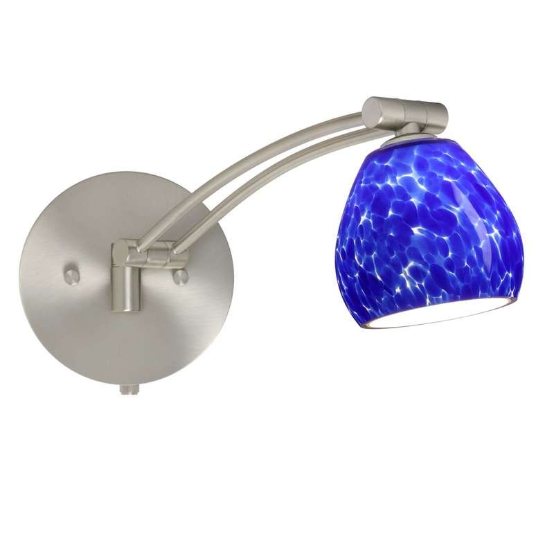 Besa 1WW-560586-SN Tay Tay One Light Swing Arm Wall Sconce Satin Nickel (Discontinued)