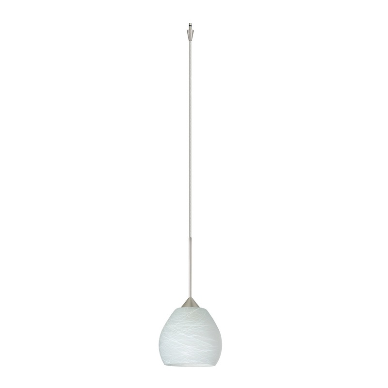 Besa XP-560560-SN Tay Tay One Light Pendant Satin Nickel