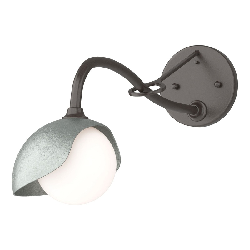 Brooklyn 1-Light Single Shade Long-Arm Sconce Oil Rubbed Bronze Vintage Platinum