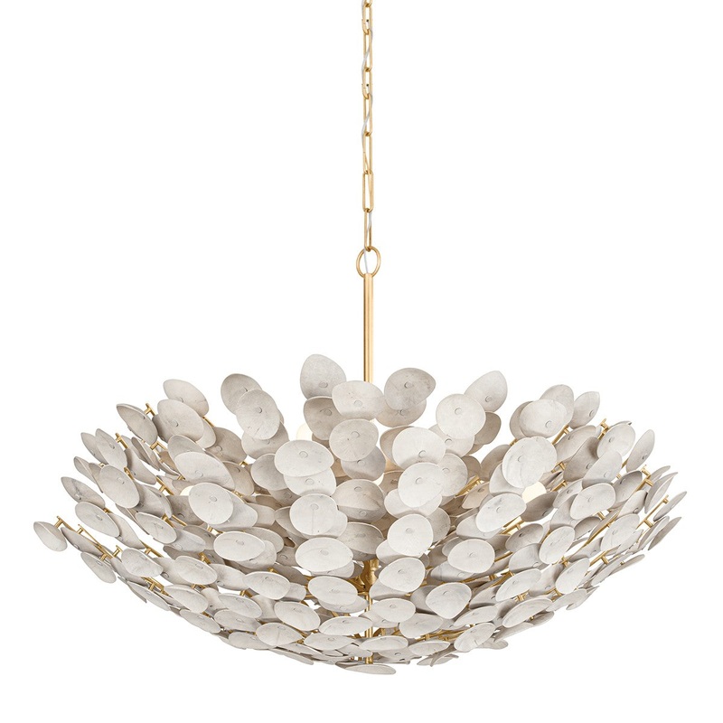 Corbett Lighting 356-49-VGL Aimi 12 Light Chandelier Vintage Gold Leaf