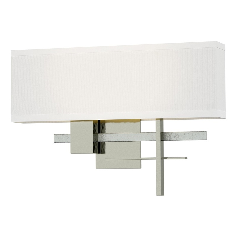 Cosmo Sconce Sterling Vintage Platinum Natural Anna Shade (SF)