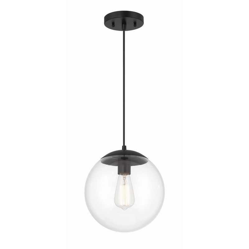 Craftmade 56891-FB Gaze One Light Pendant Flat Black
