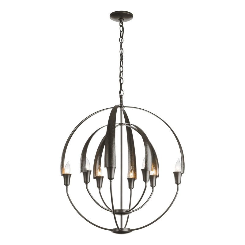 Double Cirque Chandelier Oil Rubbed Bronze