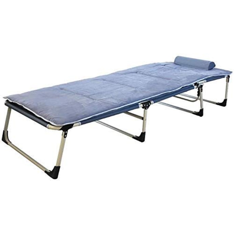GAOFQ Lettino da Giardino Sedie da Giardino Reclinabile Pieghevole Letto per Gli Ospiti, Ufficio con batuffolo di Cotone Letto da Pranzo Letto di accompagnamento Ampio Letto Singolo da 68 cm