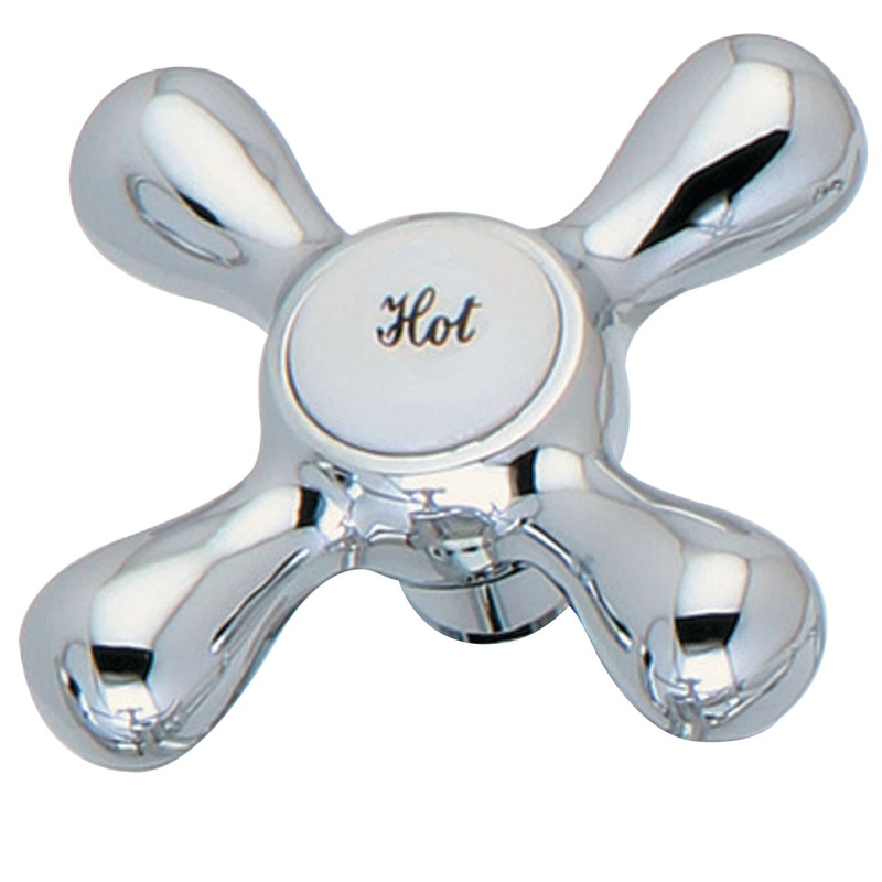 KSH266H Hot Metal Cross Handle, Polished Chrome
