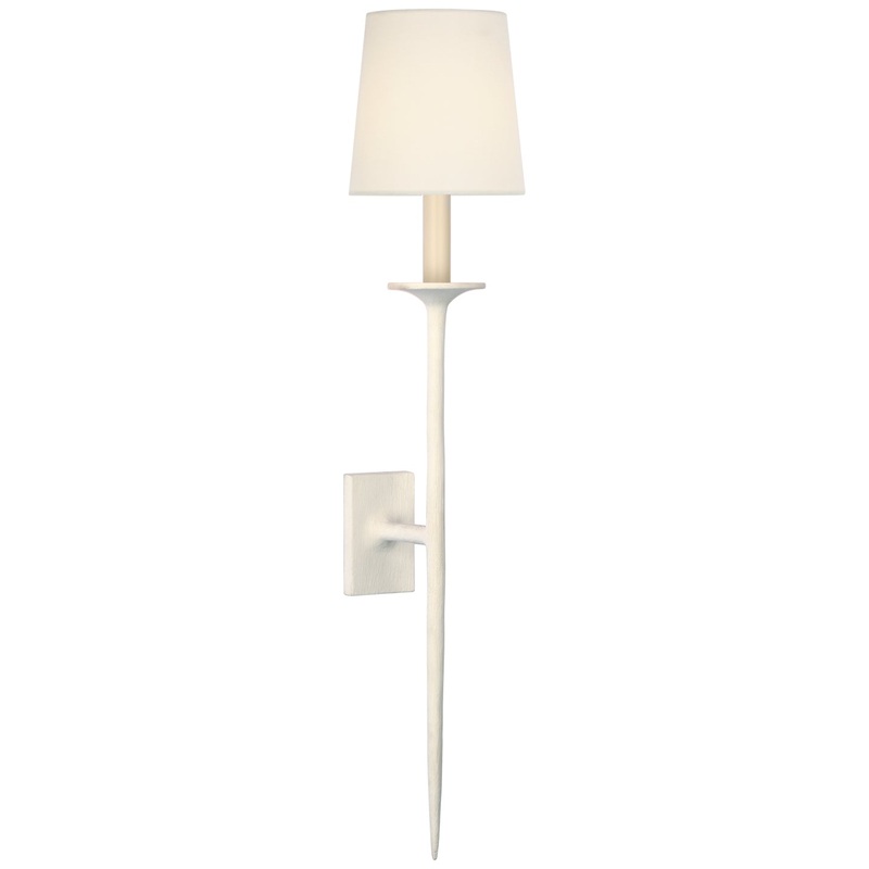 LED Wall Sconce from the Catina Collection in Plaster White Finish by Visual Comfort Signature