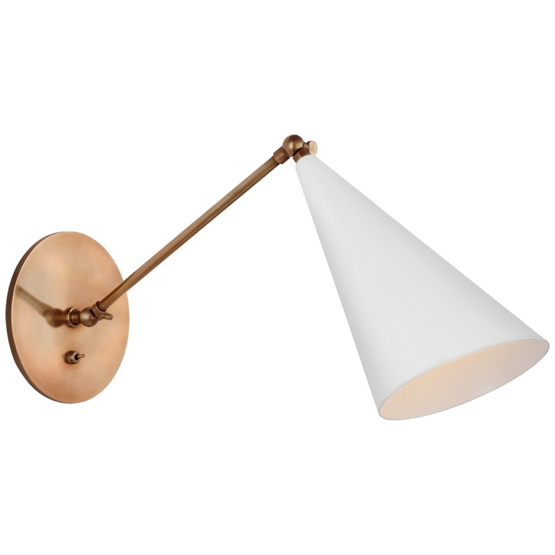 LED Wall Sconce from the Clemente Collection in White Finish by Visual Comfort Signature