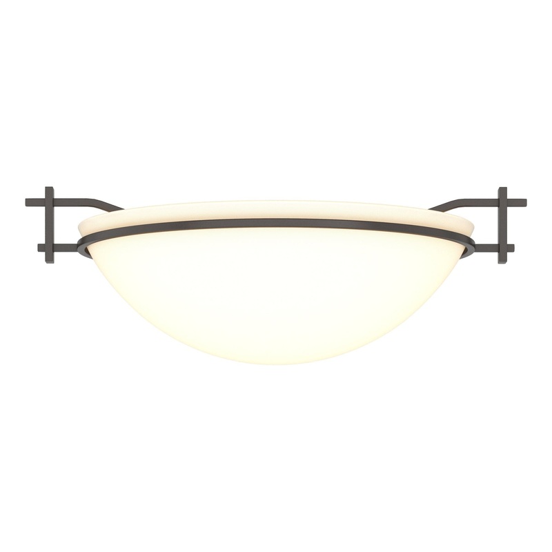 Moonband Semi-Flush Oil Rubbed Bronze Opal Glass (GG)