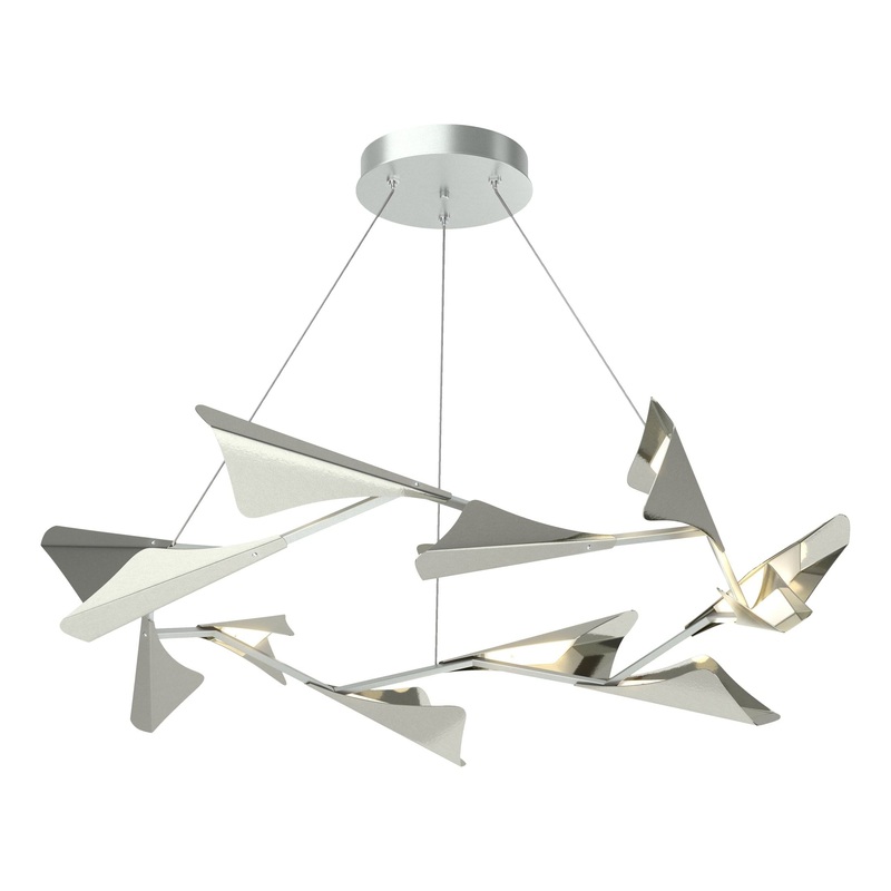 Plume 12-Light LED Pendant Vintage Platinum Sterling