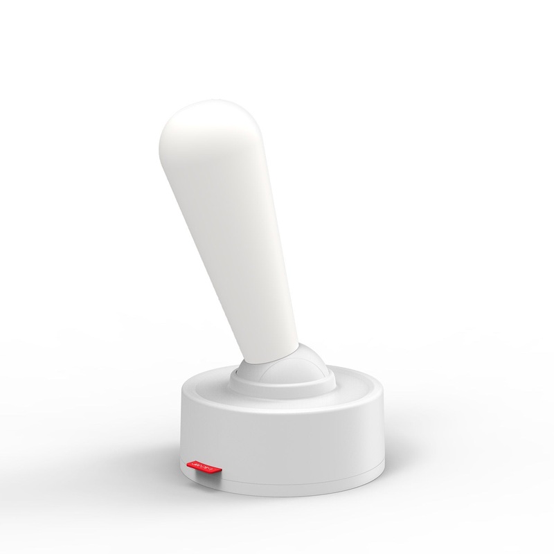 White Vintage Toggle Rechargeable Night Light – Minimalist Bedside Ambiance
