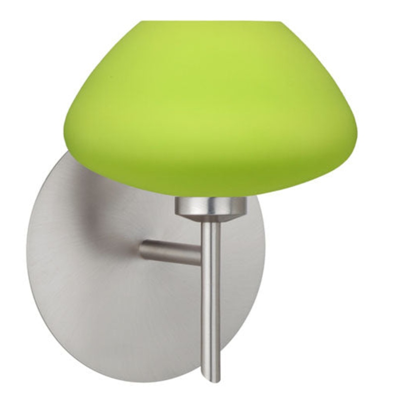 Besa 1SW-541035-SN Peri One Light Wall Sconce Satin Nickel