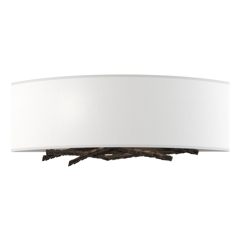 Brindille Sconce Oil Rubbed Bronze Natural Anna Shade (SF)