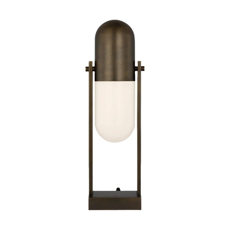 Capsule 18 Table Lamp Darkened Brass
