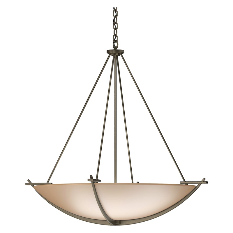 Compass Large Scale Pendant Soft Gold Sand Glass (SS)