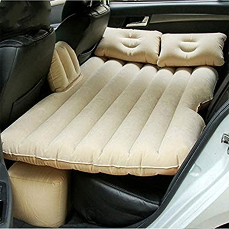 HongLianRiven Lettino da Viaggio Auto Gonfiabile Bed affollamento Guardia Capo Gonfiabile da Viaggio Auto Gonfiabile Materasso Gonfiabile Tornio 5-12 (Color : Yellow)