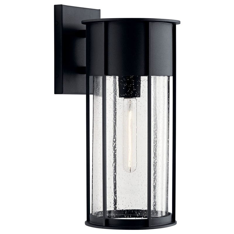 Kichler 59081BKT One Light Outdoor Wall Mount, Textured Black