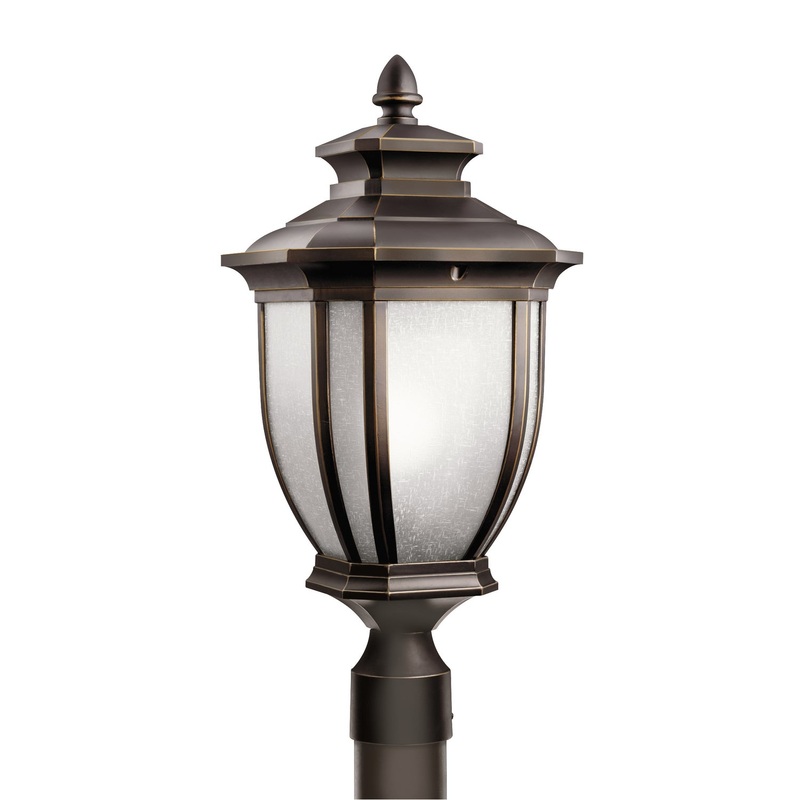 Kichler 9938RZ One Light Outdoor Post Mount, Rubbed Bronze