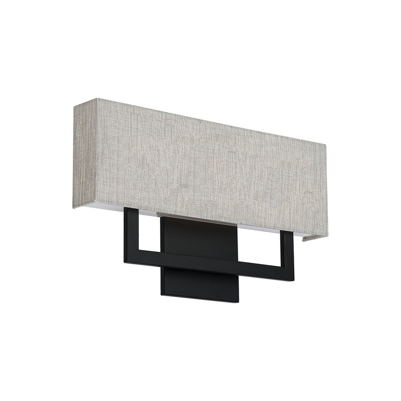 LED Wall Sconce from the Manhattan Collection in Black Finish by W.A.C. Lighting