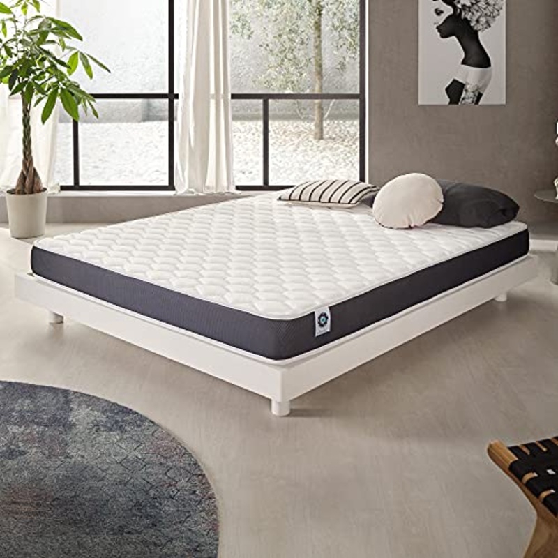 Naturalex | Ergolatex | Materasso Matrimoniale 160×200 cm in Lattice e Waterfoam HR Multistrato | Ventilazione Ottimale | Anatomico con 7 Zone Comfort Progressive | Sistema di Adattamento Ideale