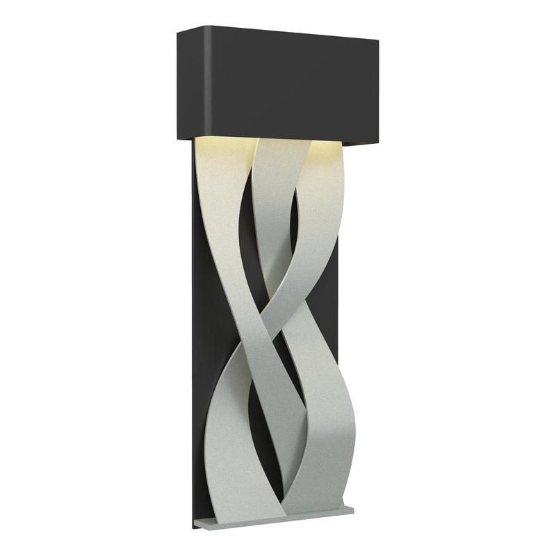 Tress Small LED Sconce Black Vintage Platinum