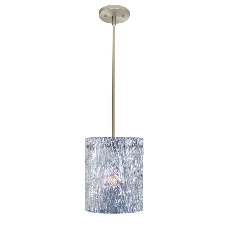 Besa 1TT-400600-LED-SN Tamburo One Light Pendant Satin Nickel