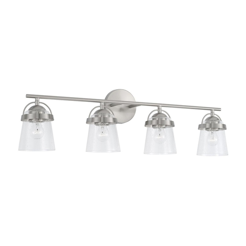 Capital Lighting 147041BN-534 Madison 4 Light Vanity Brushed Nickel
