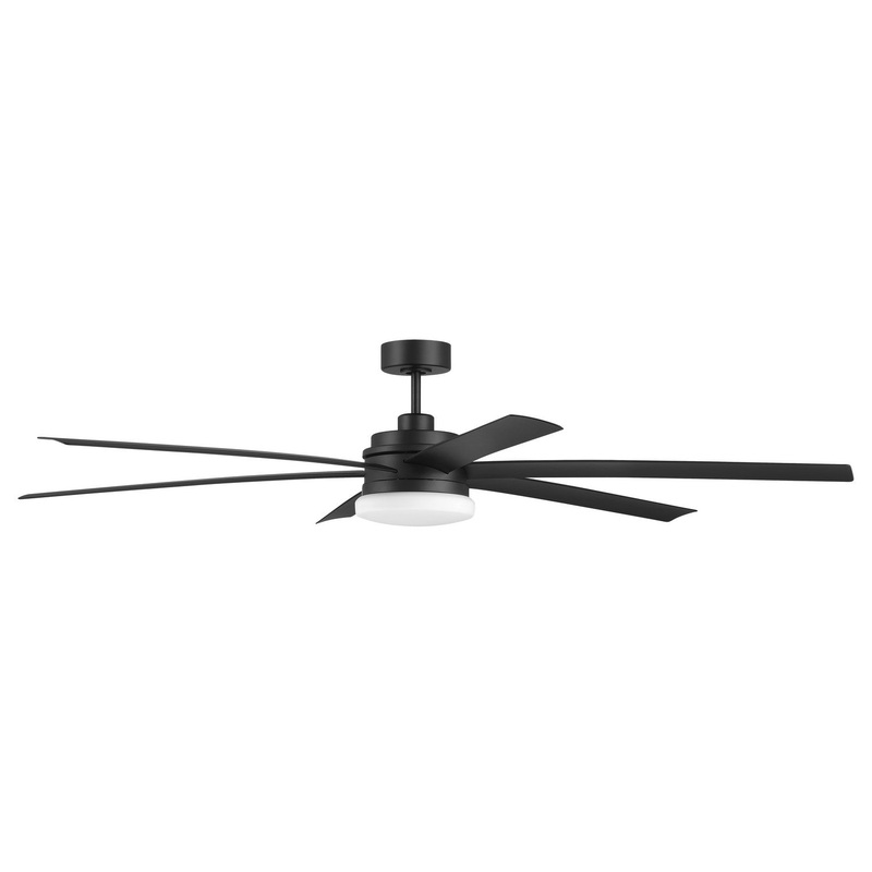 Craftmade CLZ72FB6 Chilz 72″Ceiling Fan Flat Black