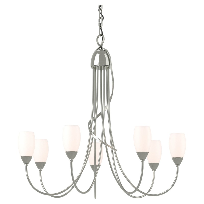 Flora 7-Arm Chandelier Sterling