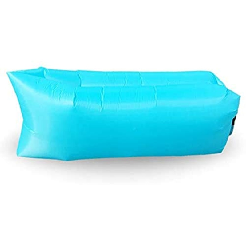 HongLianRiven Lettino da Viaggio Pigro Light Air Divano-Letto for Adulti Air Cuscino del Divano Beach Outdoor Sleeping Veloce Gonfiabile Bag 5-4 (Color : Green)