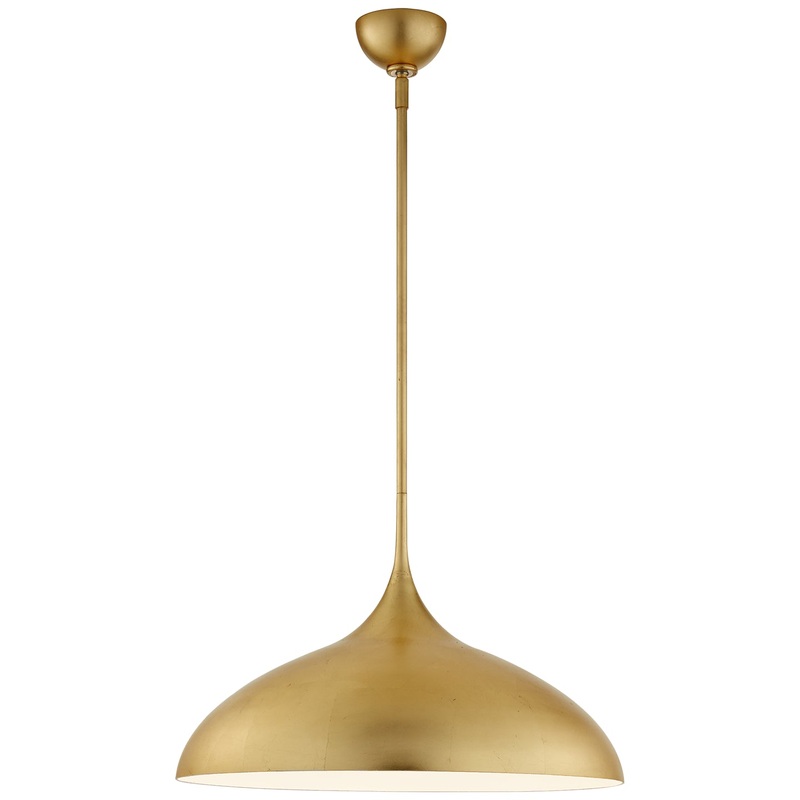 One Light Pendant from the Agnes Collection in Gild Finish by Visual Comfort Signature