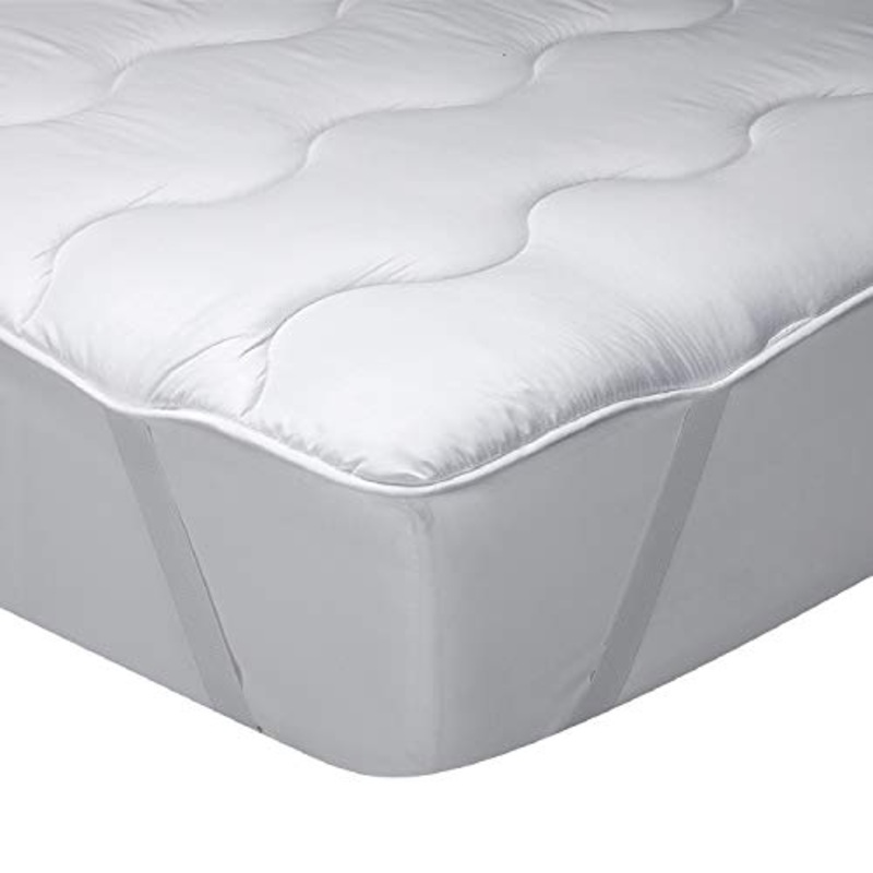 Pikolin Home – Topper in fibra cava siliconata e microfibra imbottita 3 cm, ipoallergenico e traspirante
