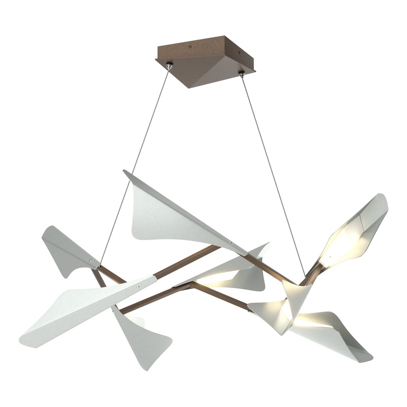 Plume 8-Light LED Pendant Bronze Vintage Platinum