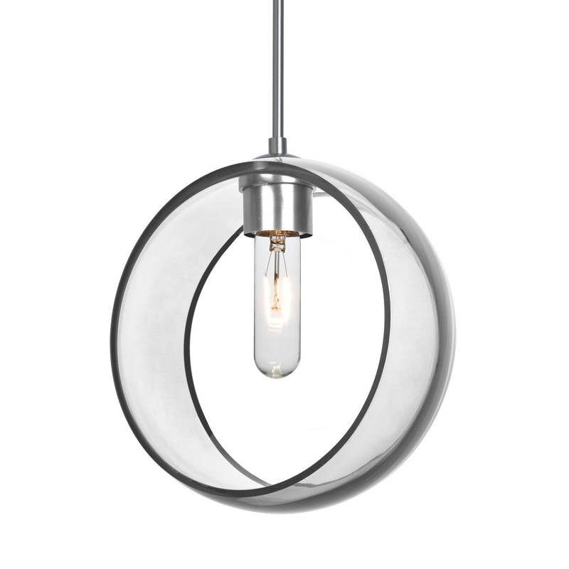 Besa 1JT-MANACL-SN-NI Besa Mana Pendant One Light Pendant Satin Nickel