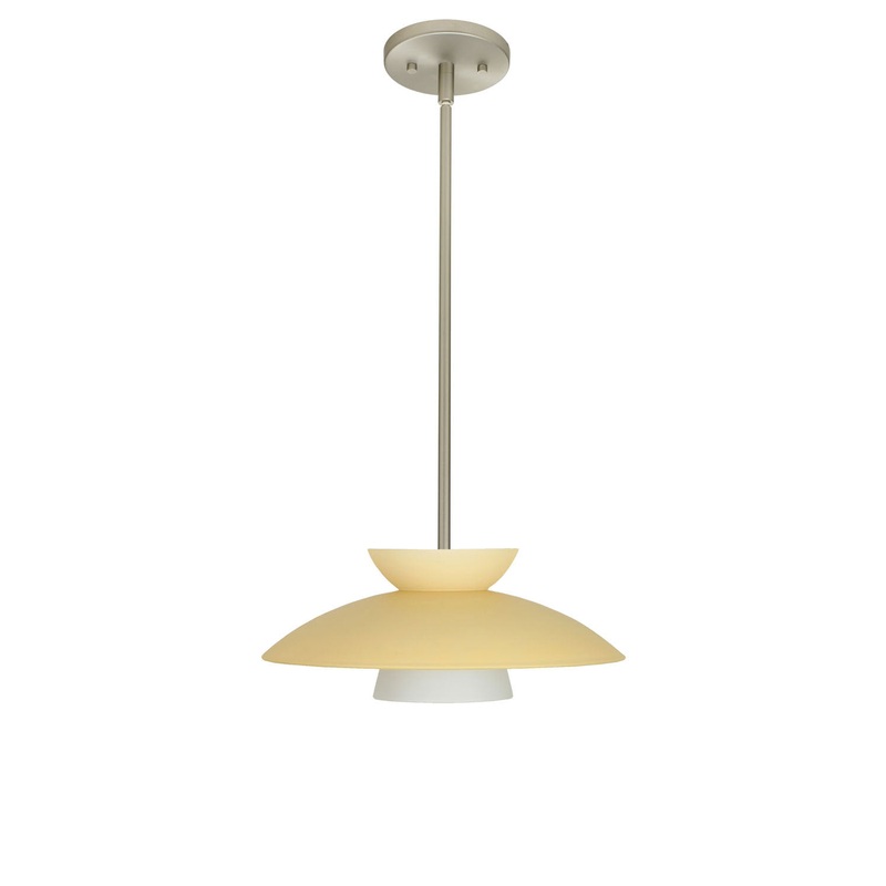 Besa 1TT-451397-SN Trilo One Light Pendant Satin Nickel