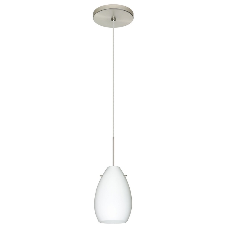 Besa 1XT-171307-SN Pera One Light Pendant Satin Nickel