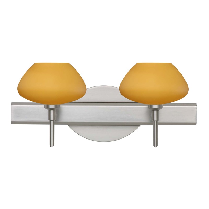 Besa 2SW-541080-SN Peri Two Light Wall Sconce Satin Nickel