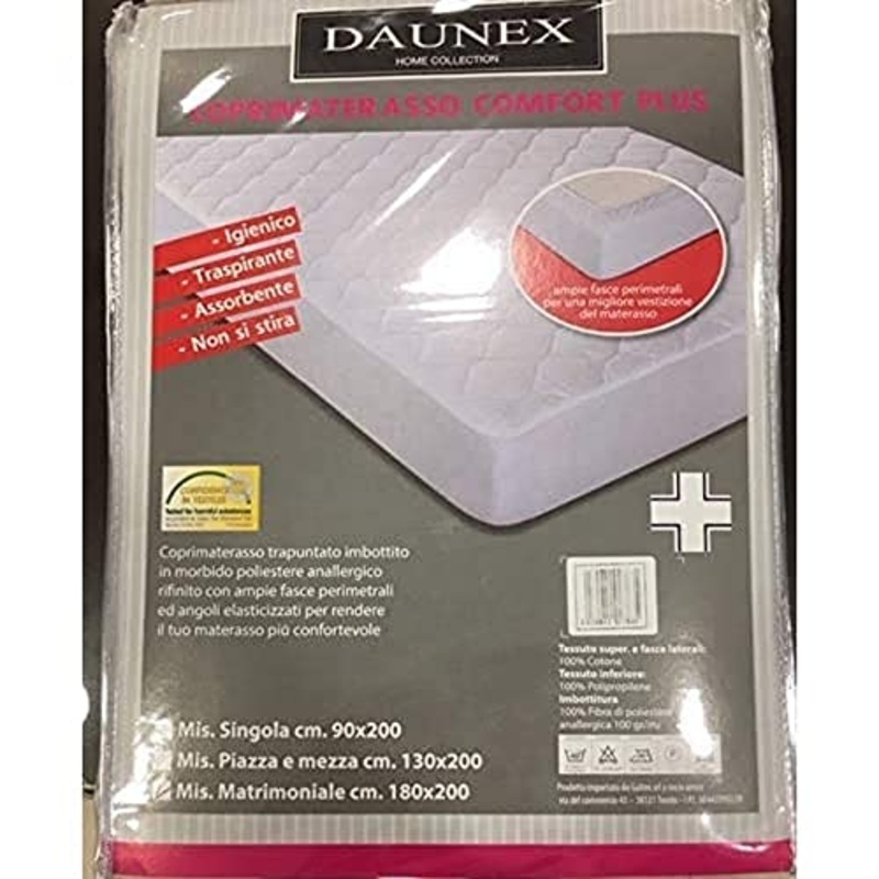 Daunex Home Collection Comfort Plus Coprimaterasso, 180x200cm