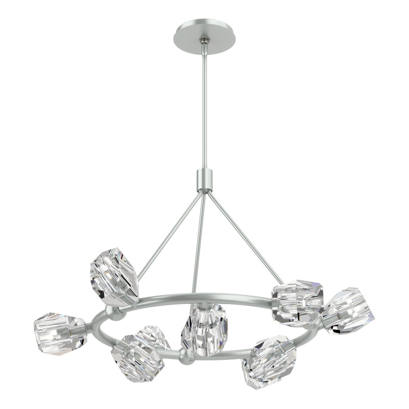 Gatsby 9-Light Ring Pendant Vintage Platinum