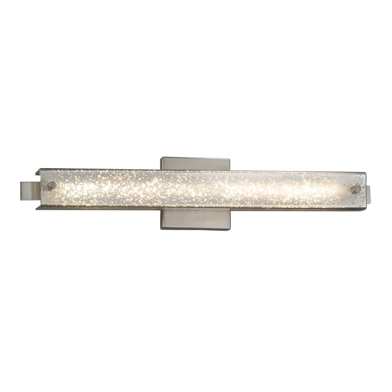 LED Bath Bar from the Fusion Collection in Brushed Nickel Finish by Justice Designs