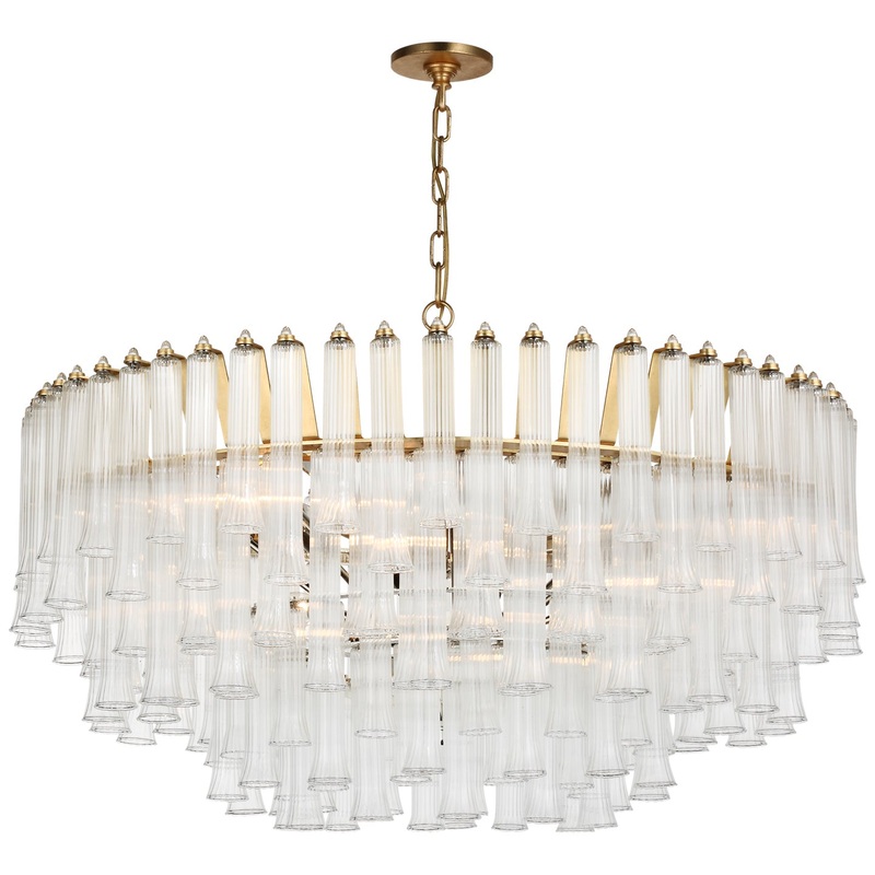 LED Chandelier from the Lorelei Collection in Gild Finish by Visual Comfort Signature
