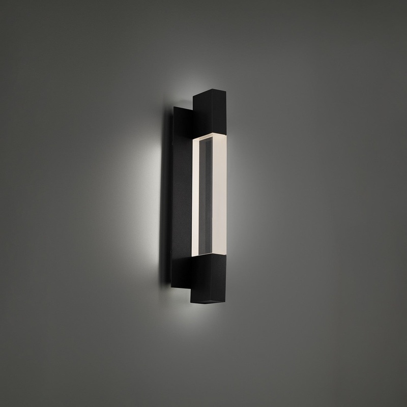 LED Outdoor Wall Sconce from the Heliograph Collection in Black Finish by Modern Forms