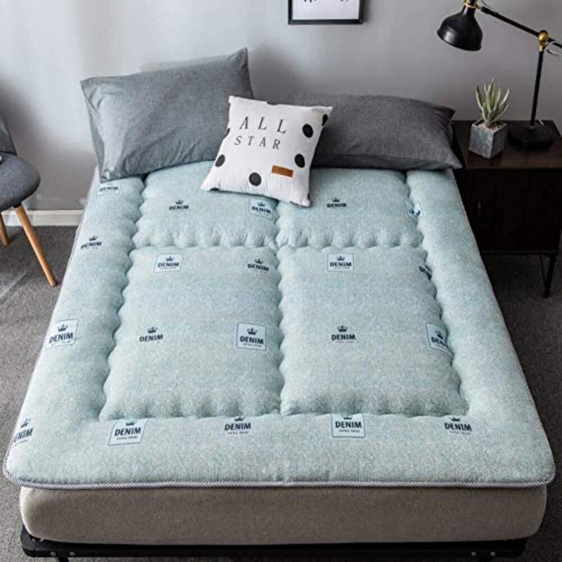 LJ Futon Tatami Materassino, Anti-Slip Giapponese Tatami Tatami Futon Futon Coprimaterasso Imbottito Dormire Pad Student (Color : B, Size : 120x200cm(47x79inch))