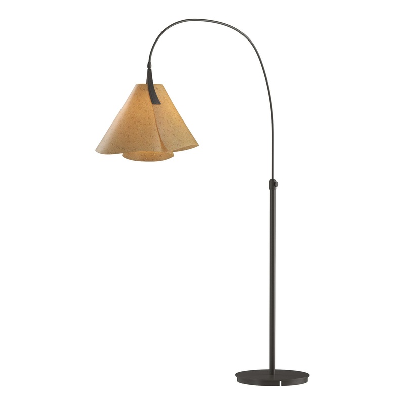 Mobius Arc Floor Lamp Dark Smoke Cork Shade (SG)