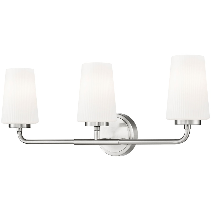 Montford 3-Light Vanity Brushed Nickel