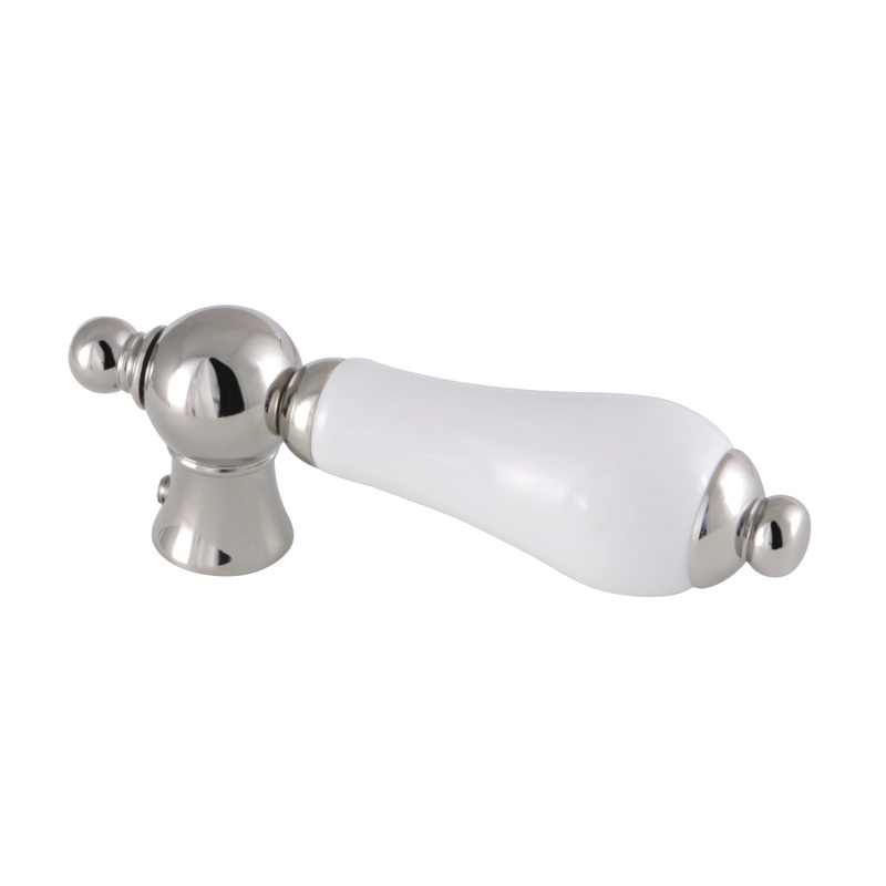 Naples KSH1166PL Porcelain Lever Handle, Polished Nickel