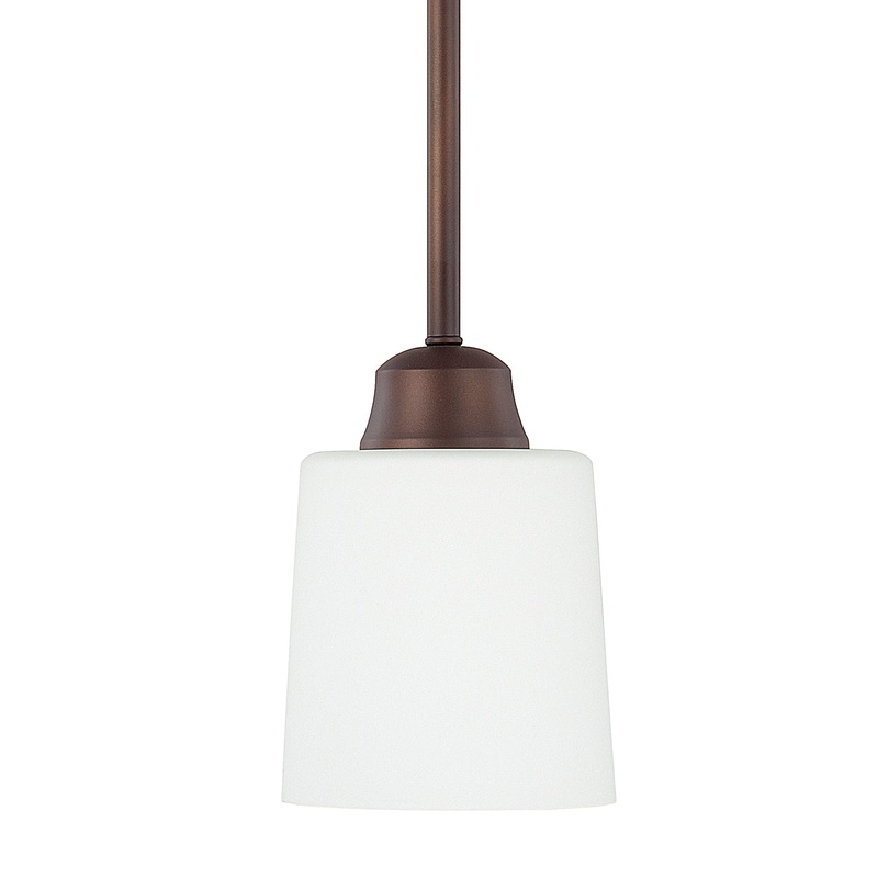 One Light Pendant from the Hayden Collection in Bronze Finish by Capital Lighting